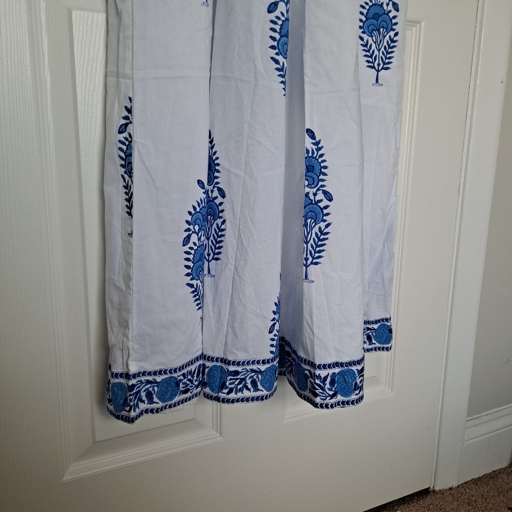 TUCKERNUCK PINK CITY PRINTS Blue and White Maxi Dress - Picture 6 of 8